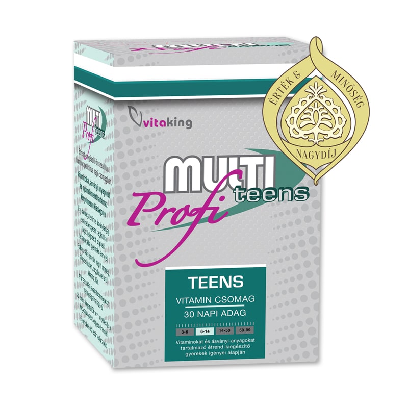 VITAKING MULTI Tini (Teens) Profi Vitamincsomag – 30 csomag