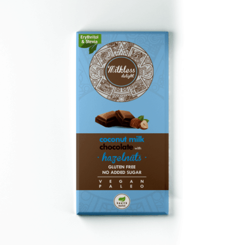 Health Market - Milkless Delight egész mogyoróval, édesítőszerrel 80g