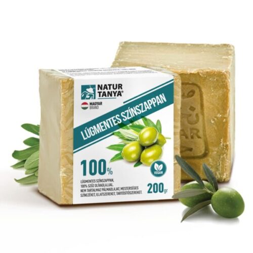 Natur Tanya - Lúgmentes 100%-os szűz olíva színszappan - 200gr