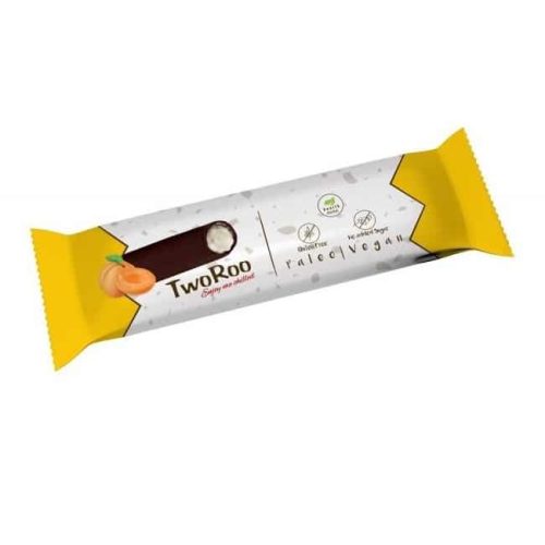 Health Market - TwoRoo rúd liofilizált sárgabarackkal, étcsokoládéval mártva, édesítőszerekkel 30g