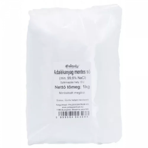 Paleolit Adalékanyag Mentes Tiszta Gyógysó 1 kg (1000 g) (min. 99,6% NaCl)