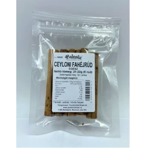 Paleolit Ceyloni Fahéjrúd Egész 21-22 g (5 Rúd)