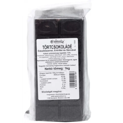 Paleolit Étcsokoládé (Tört) Eritrittel 1 kg (1000 g)