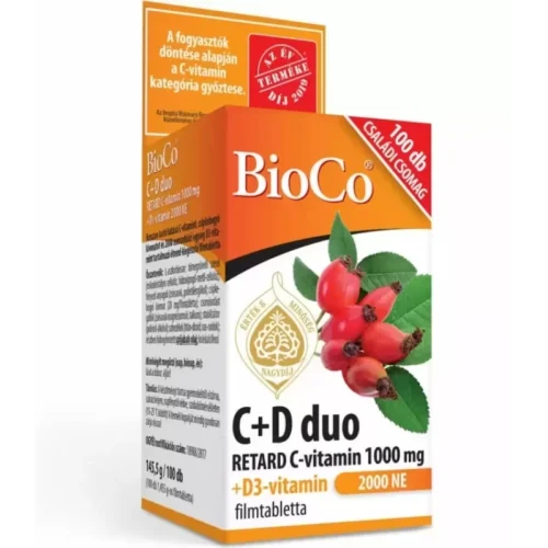 BioCo C+D Duo Retard C-vitamin 1000mg D3-vitamin 2000 NE