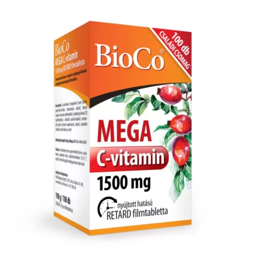 BioCo Mega C vitamin 1500mg 10db filmtabletta wpp1650553908696 e1650553961443