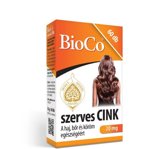 BioCo Szerves cink 20mg – 60db Tabletta