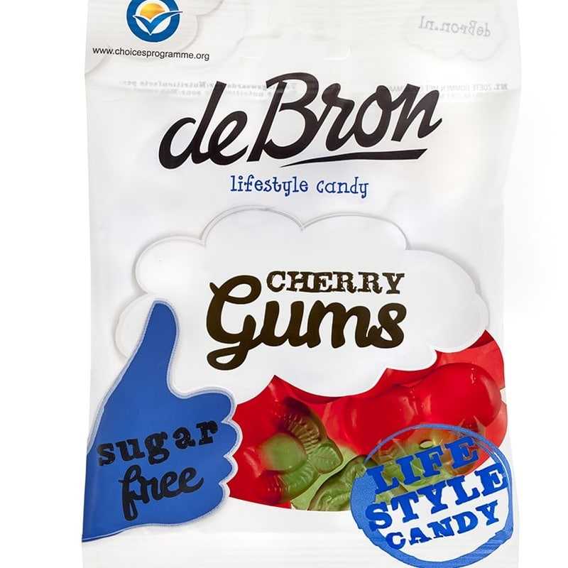 DeBron Cukor és Gluténmentes Cseresznyés Gumicukor 1db