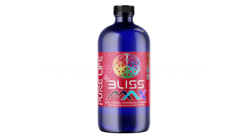 Pure Gold Bliss Max+ 77 ppm Arany-, Réz-, Magnézium-, Ezüst természetes nanokolloid 480ml