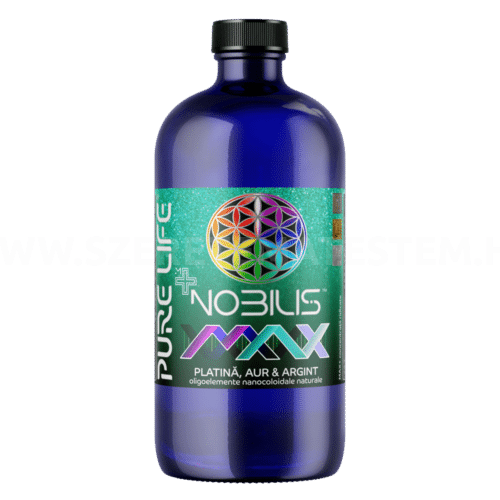 Pure Gold Nobilis Max 77ppm platina-, arany- és ezüst természetes nanokolloid 480ml