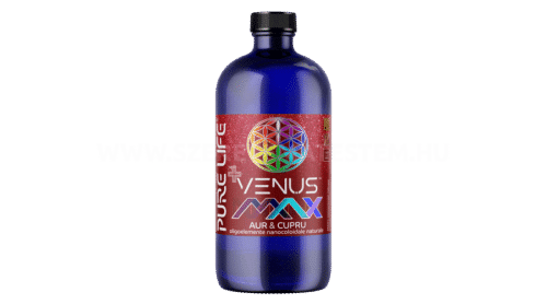 Pure Gold Venus Max 77 ppm Arany- és Réz természetes nanokolloid 480ml