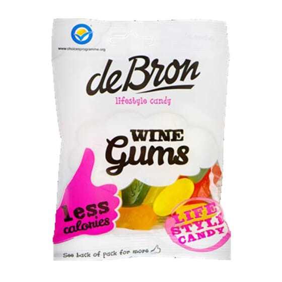 DeBron Cukor és Wine Gum Gluténmentes Gyümölcsös Gumicukor 1db