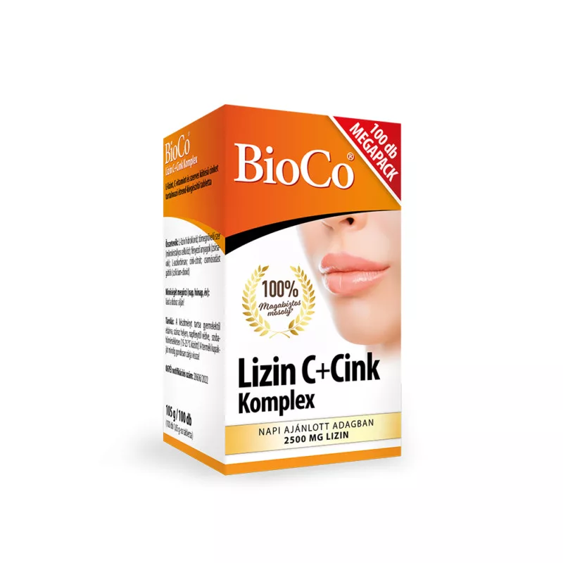 Bioco Lizin C+Cink Komplex MEGAPACK 100 db Tabletta