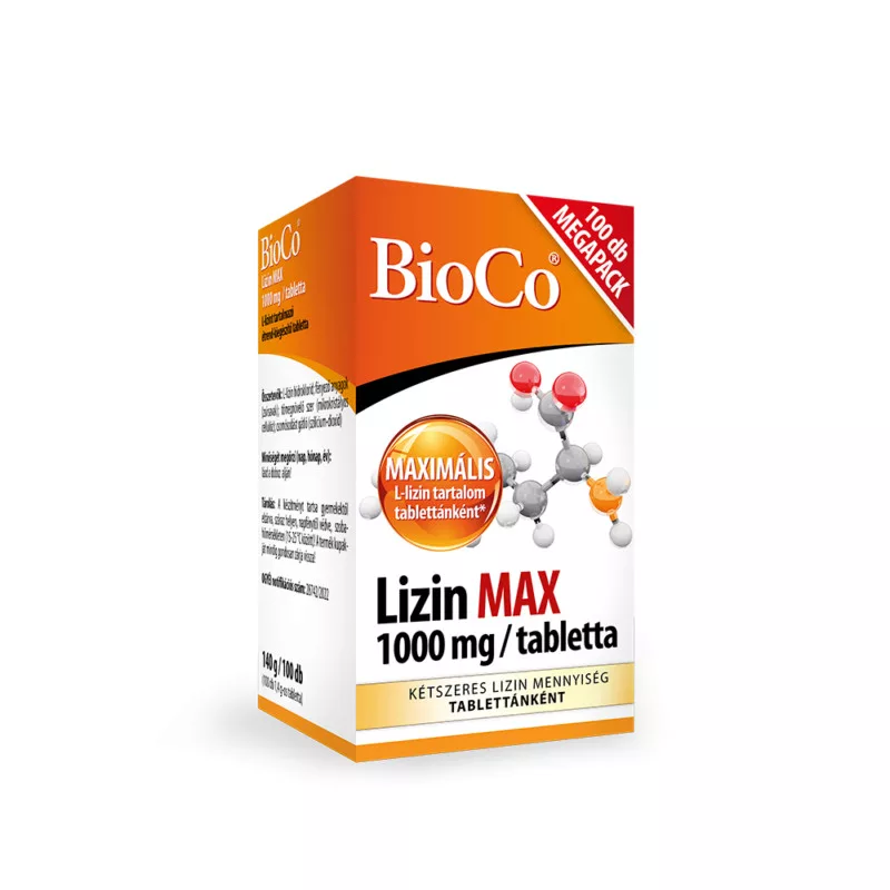 Bioco Lizin MAX 1000 mg 100 db Tabletta