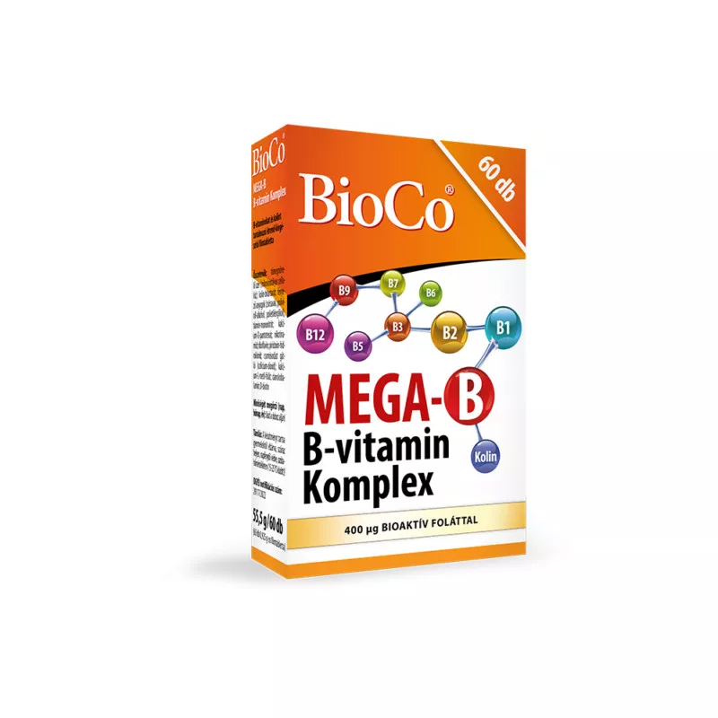 BioCo MEGA-B B-Vitamin Komplex 60 db Filmtabletta