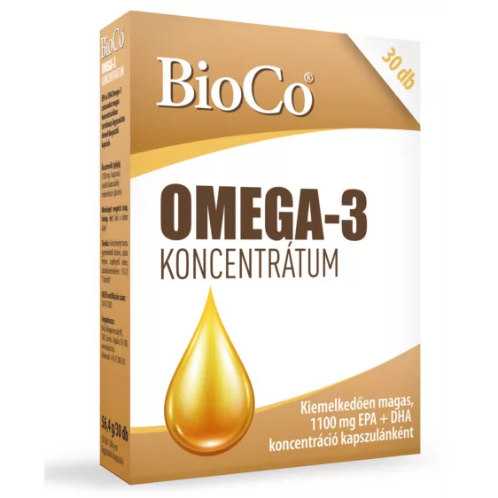 BioCo Omega-3 Koncentrátum 1500 mg 30 db Kapszula