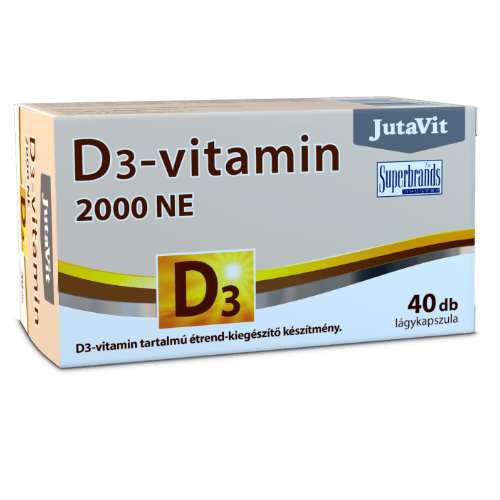 Jutavit D3-Vitamin 2000 NE (50µg) Lágykapszula 40 db