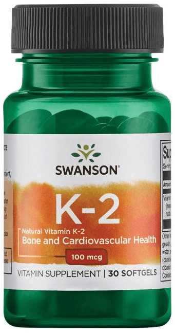 Swanson K2 vitamin 100mcg  30 kapszula