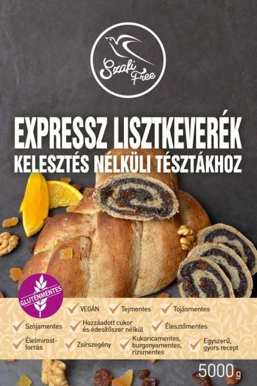Expressz lisztkeverék kelesztés nélküli tésztákhoz 5kg Szafi Free