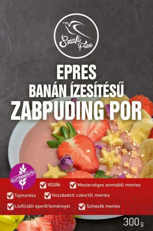 Epres banán ízű zabpuding por 300g Szafi Free