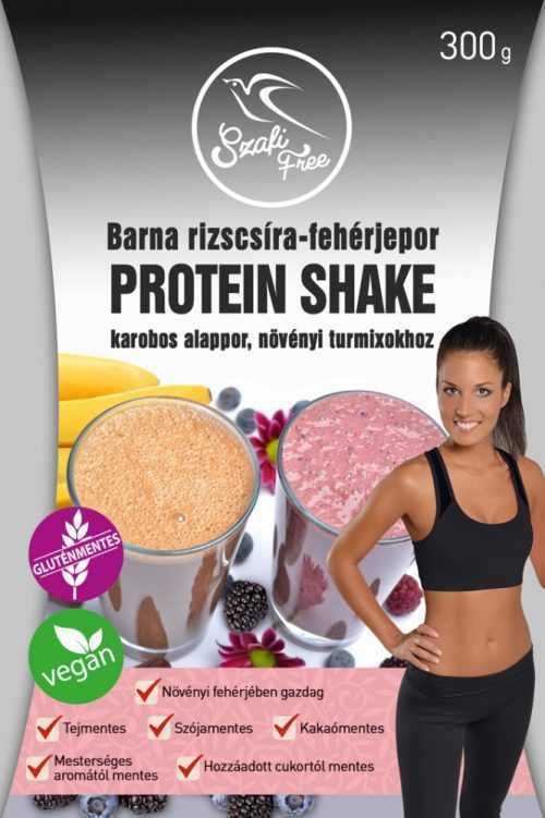 Barna rizscsíra-fehérjepor protein-shake 300g Szafi Free