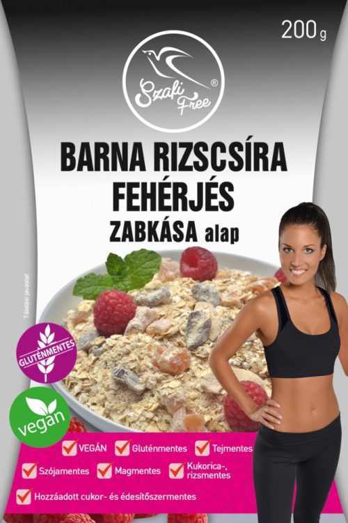 Barna rizscsíra fehérjés zabkása alap 200g Szafi Free