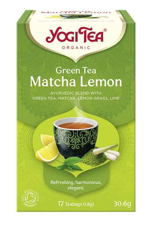 BIO Zöld tea matcha-citrom 17x1,8g Yogi Green Tea Matcha Lemon
