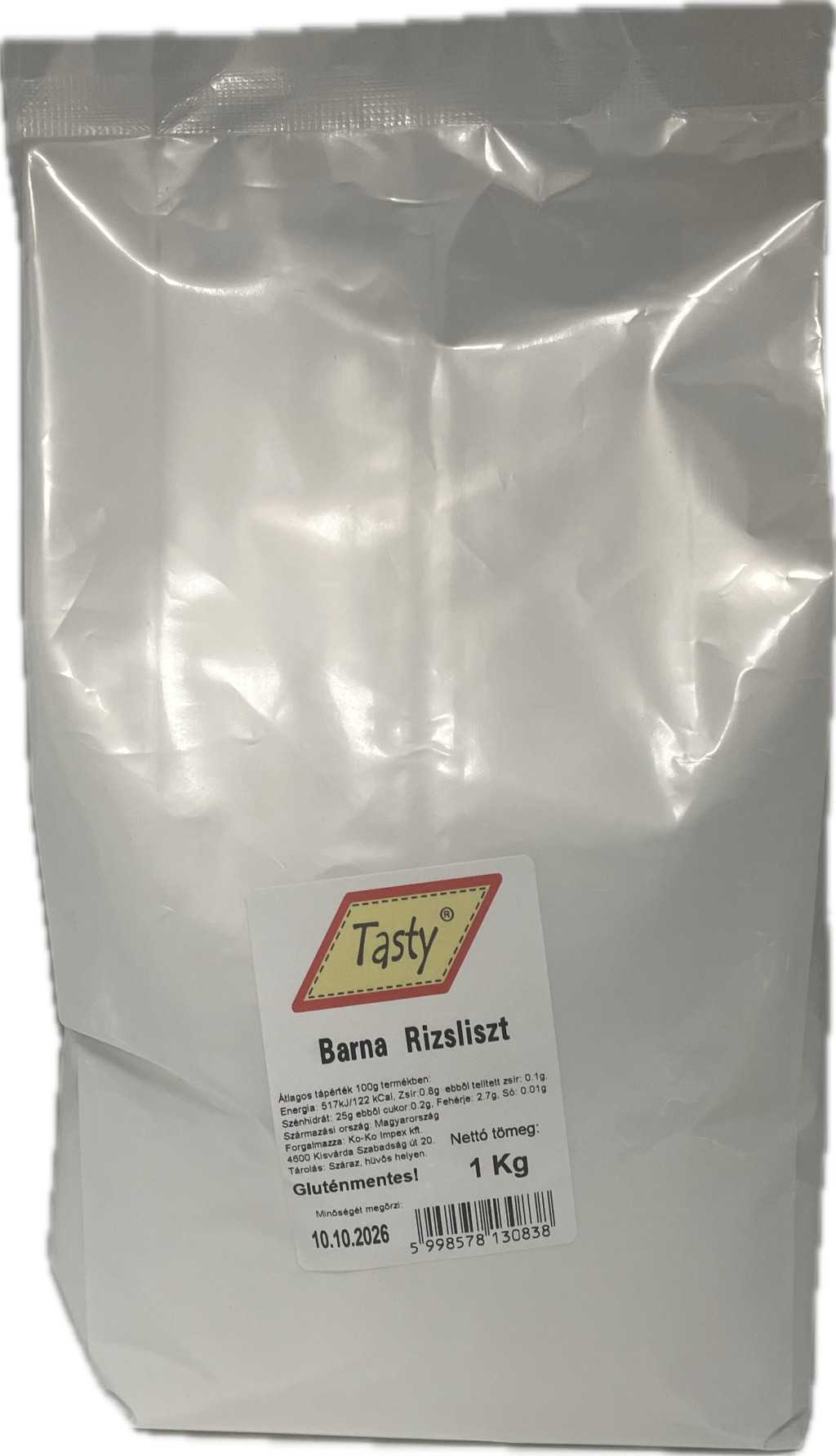 Tasty Barna rizsliszt 1kg gluténmentes