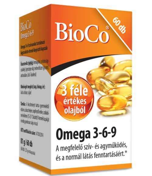 BioCo Omega 3-6-9 60db lágyzselatin kapszula