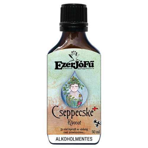 EzerJóFű Cseppecske+ kivonat 50ml alkoholmentes, növényi glicerinnel