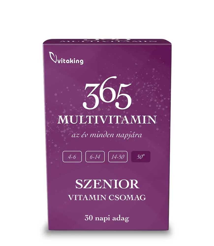 Vitaking 365 Szenior Multivitamin csomag 30 napi adag
