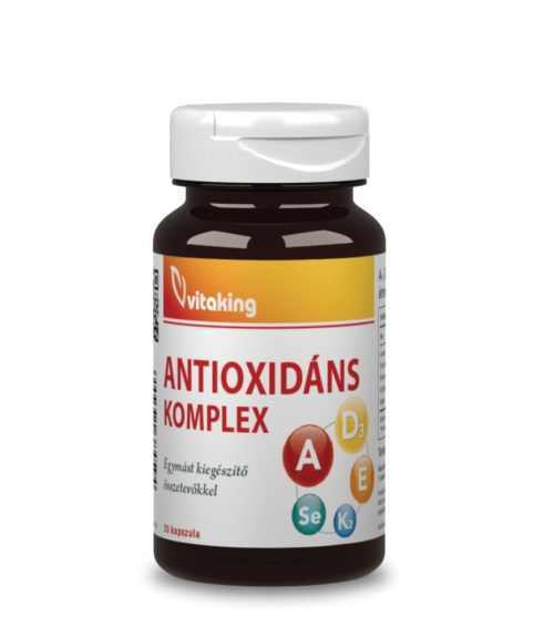 Vitaking Antioxidáns komplex – A+D+E+K2+ szelén (30) kapszula
