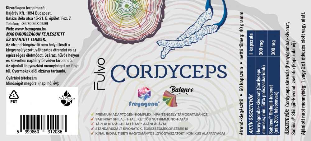 Freyagena Fulvo Cordyceps 60 kapszula - Image 2