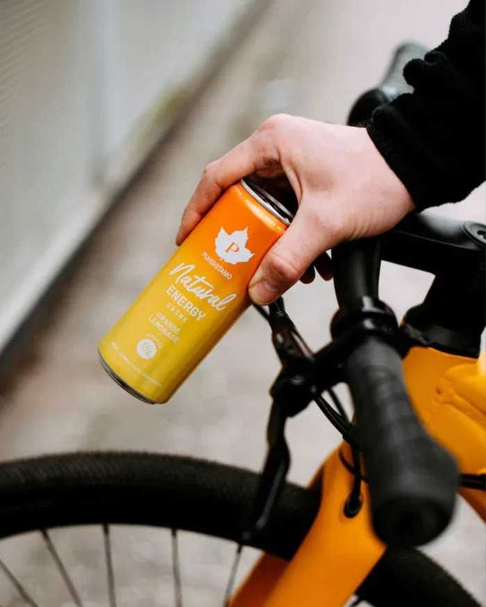 Puhdistamo Natural energy 330ml narancs- limonádé ízű természetes energiaital DRS - Image 2