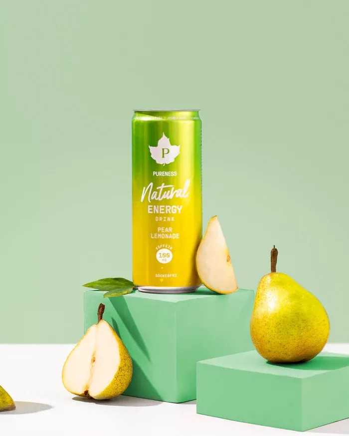 Puhdistamo Natural energy 330ml körte- limonádé ízű természetes energiaital DRS - Image 2