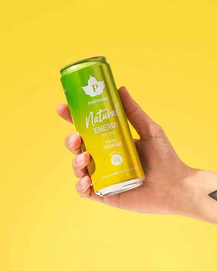 Puhdistamo Natural energy 330ml körte- limonádé ízű természetes energiaital DRS - Image 4