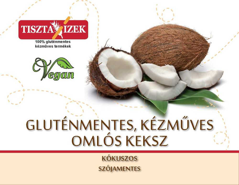 Kókuszos omlós keksz 180g Tiszta Ízek gluténmentes, kézműves - Image 2