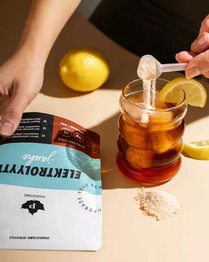 Puhdistamo Elektrolit 240g citrom-cola ízű italpor - Image 2