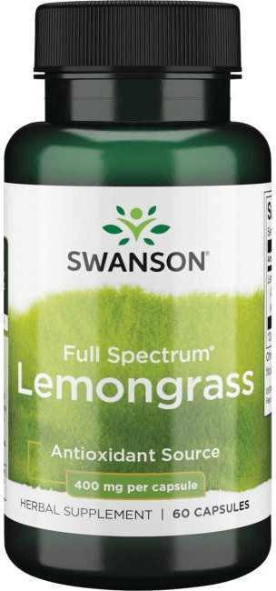 Swanson Lemongrass (Citromfq) 400mg 60 kapszula