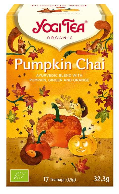 BIO SütQtökös chai tea 17x1,9g Yogi Pumpkin Chai