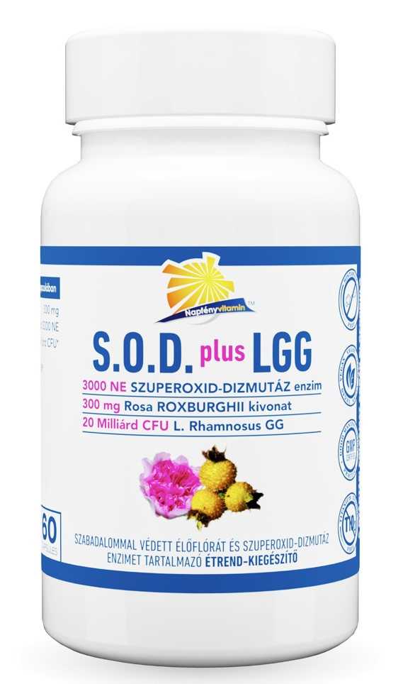 NapfényVitamin SOD plus LGG 60 kapszula Szuperoxid-dizmutáz enzim + LGG élQflóra