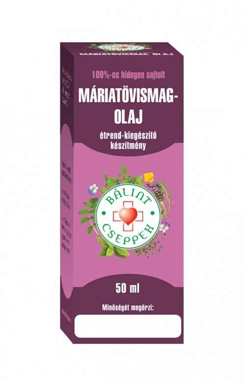 Máriatövismagolaj 50ml Bálint Cseppek