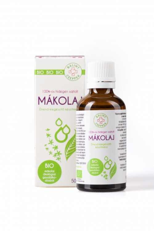 BIO Mákolaj 50ml Bálint Cseppek