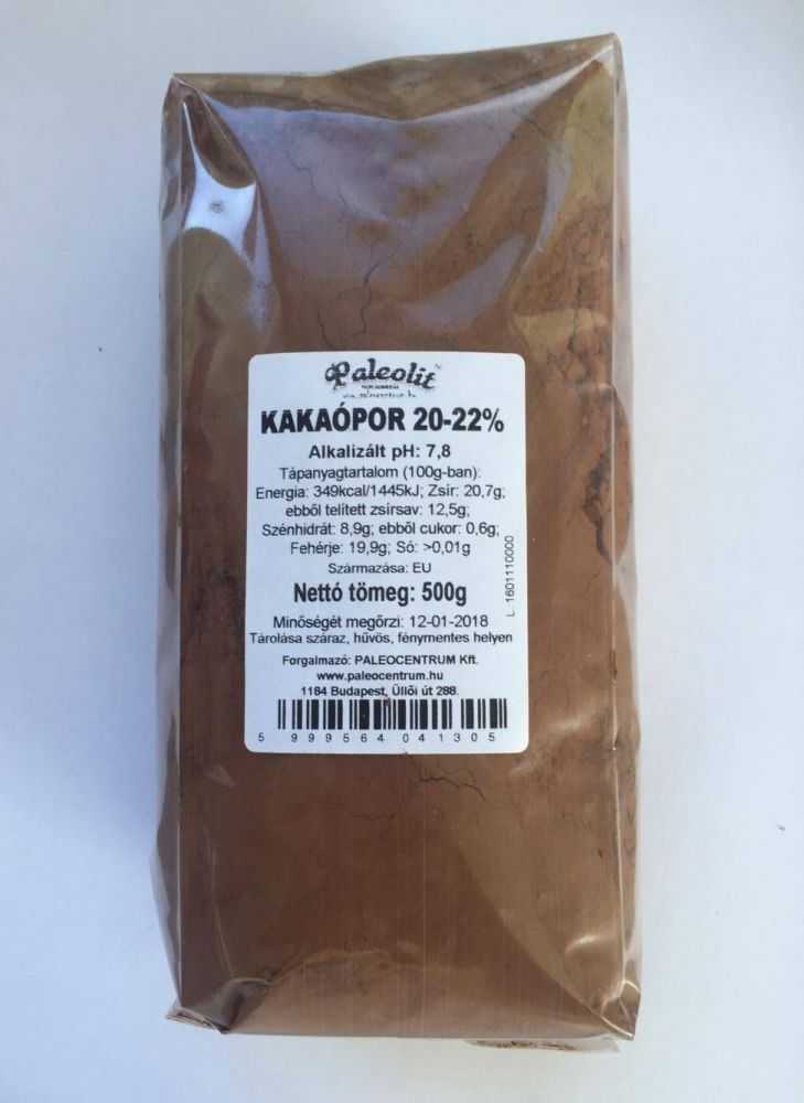 Paleolit Kakaópor 20-22% Alkalizált 500g holland típusú