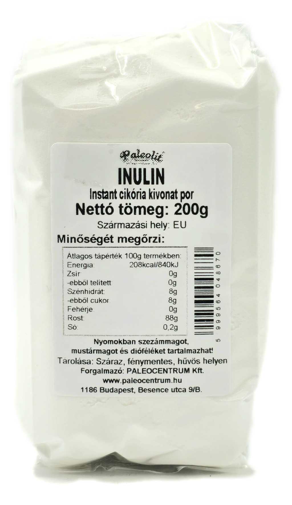 Paleolit Inulin 200g instant cikória kivonat por