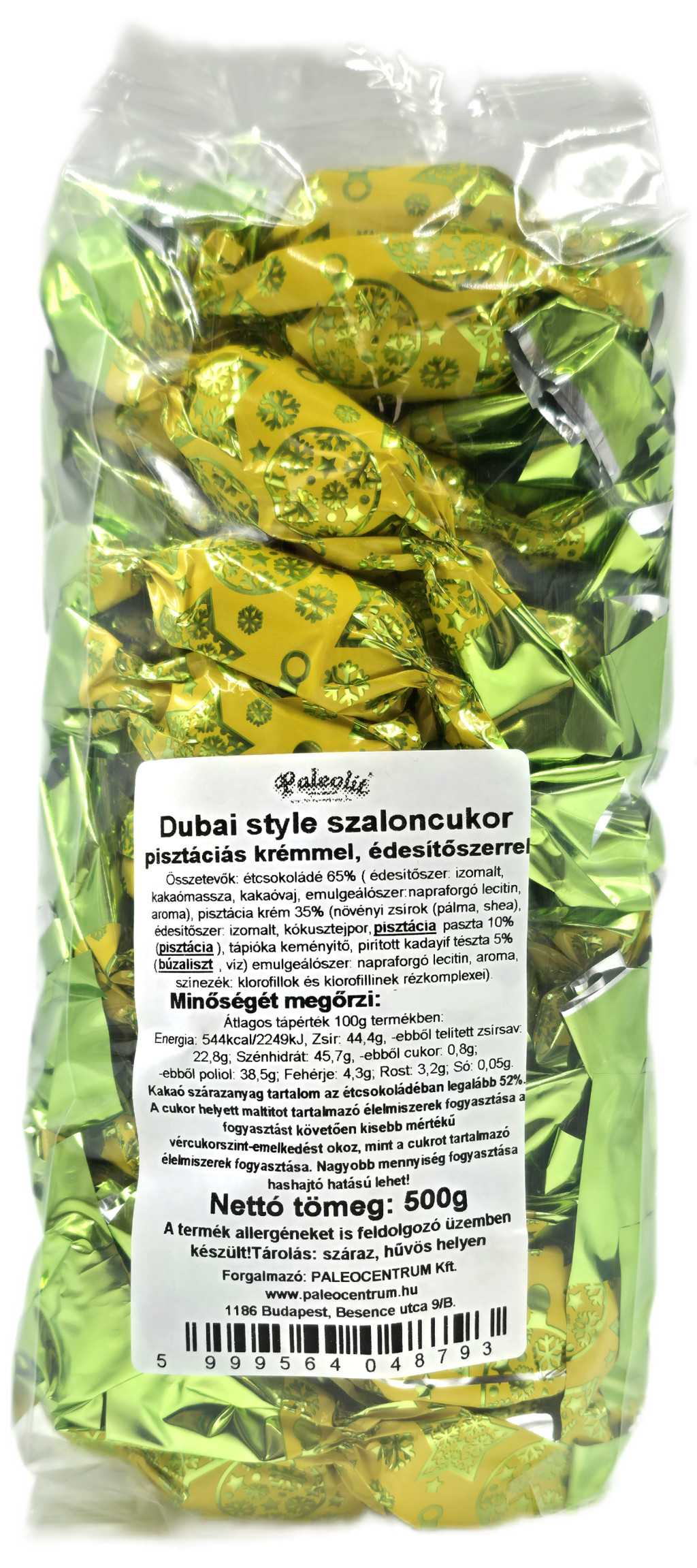 Paleolit Dubai style szaloncukor 500g krémmel töltve