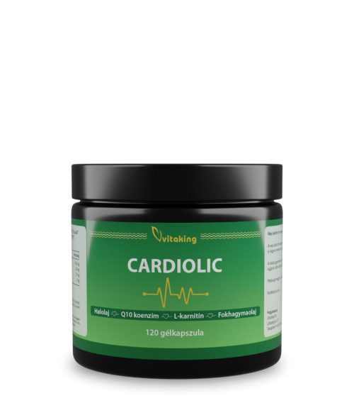 Vitaking Cardiolic (120) gélkapszula Halolaj + Q10 + L-karnitin + Fokhagyma