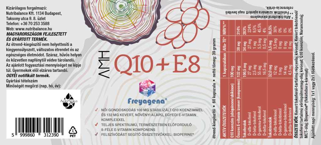 Freyagena AMH Q10 + E8 60 kapszula - Image 2