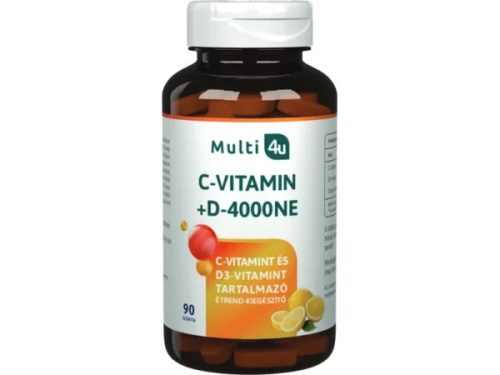 Multi 4u C 1000+D 4000 vitamin tabletta 90db