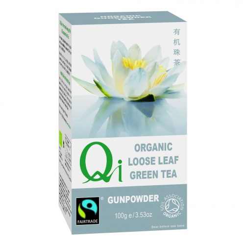 Zöld szálas tea Gunpowder BIO 100g Qi