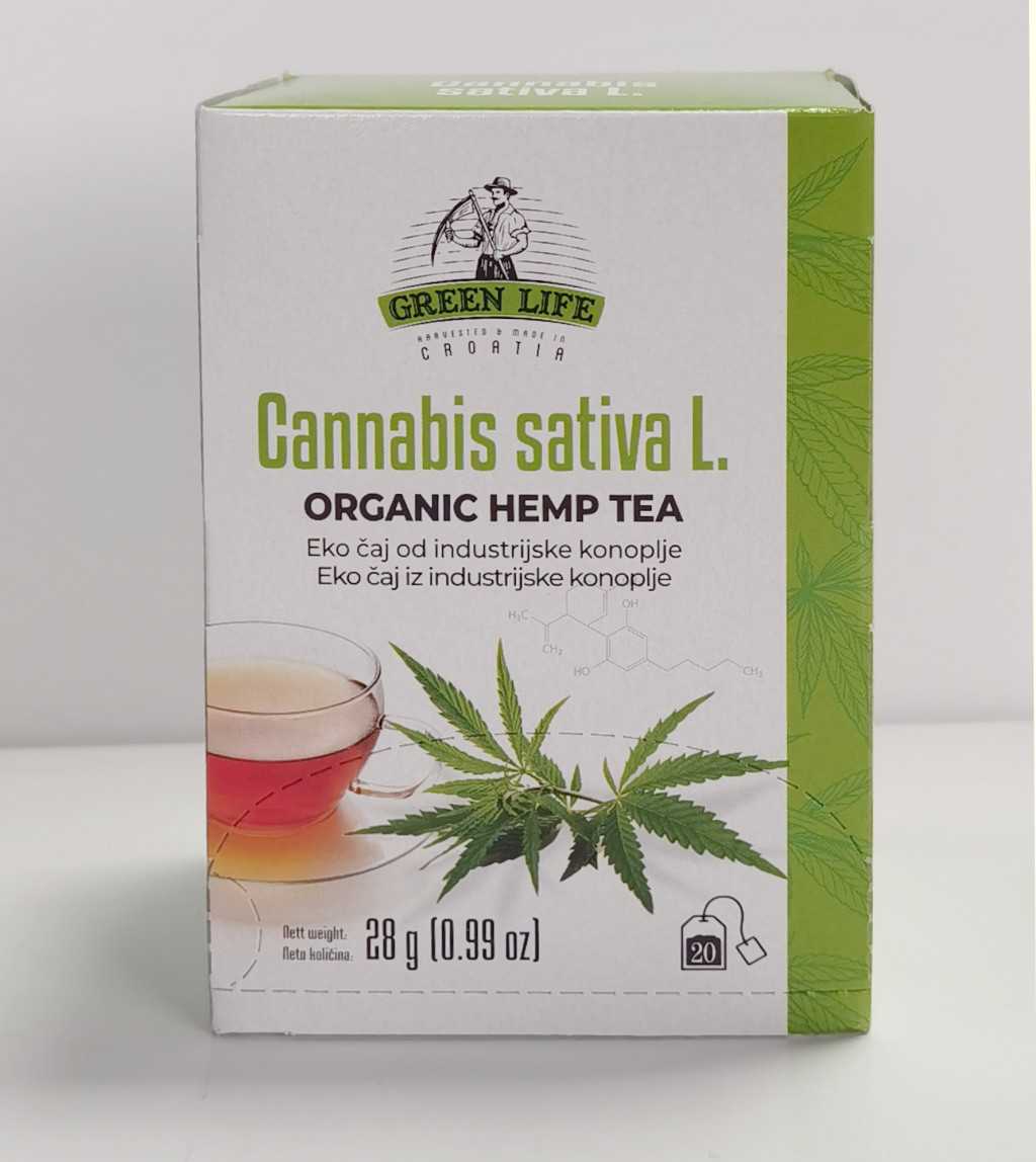 Green Life BIO Kender tea 20 filter Organic Hemp Tea 20x1,4g - Image 2
